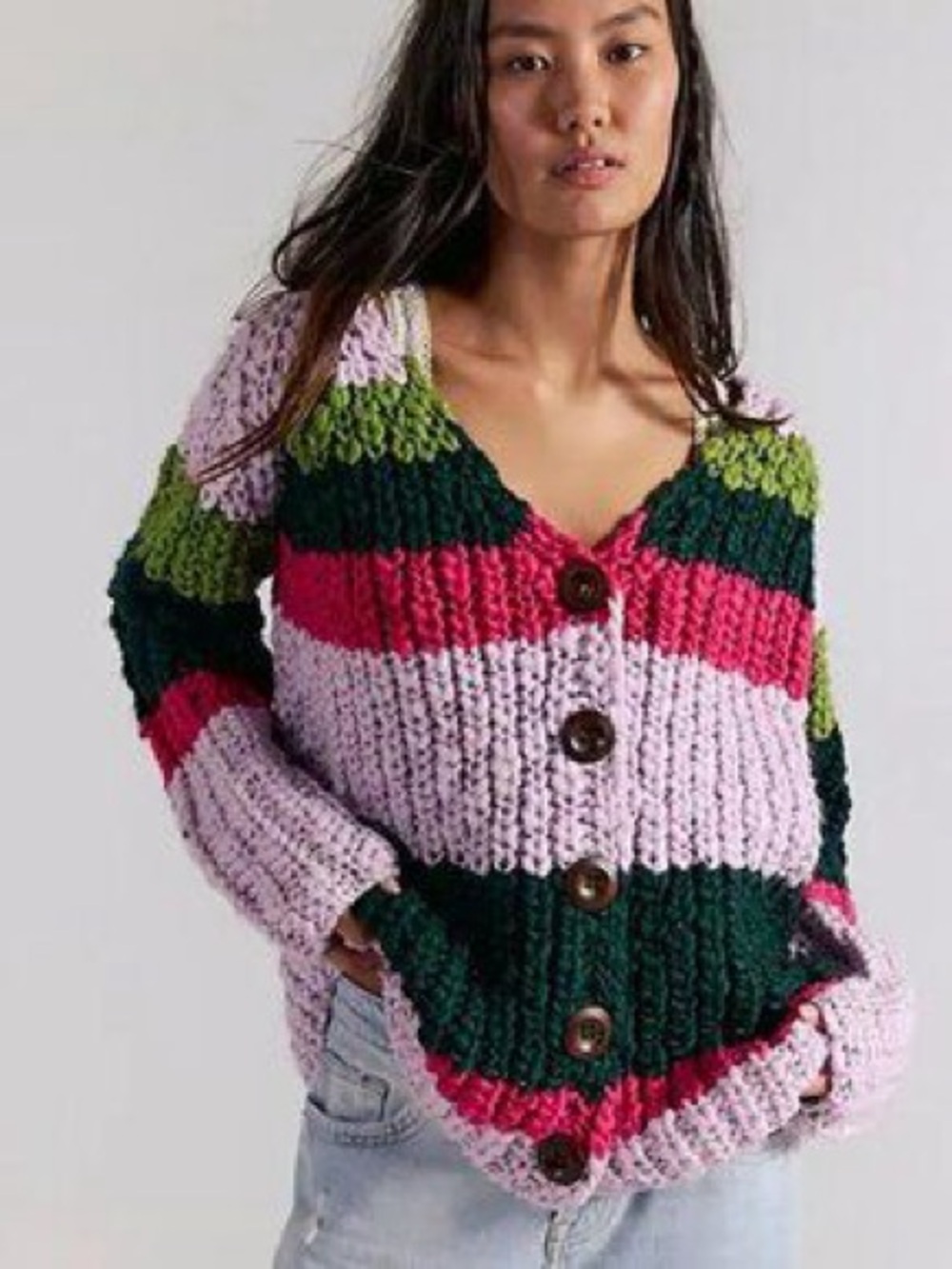 Free People Myles Stripe Cardi